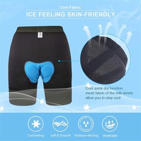 img 1 attached to GymBrave Men's Mountain Bike Shorts: Lightweight & Loose-Fit 3D Padded Cycling Shorts
