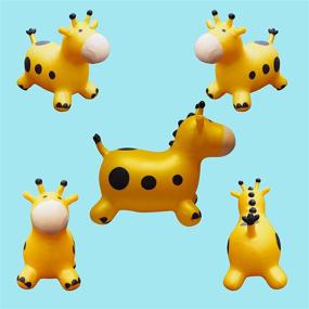 img 3 attached to 🦒 Inflatable Giraffe Jumping Outdoor Fun for Toddlers: Take Playtime to New Heights!