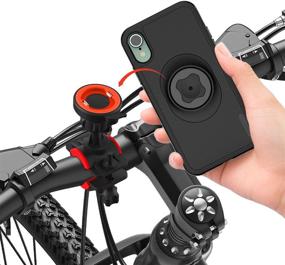 img 4 attached to 🚲 Bike Phone Mount: Shockproof iPhone XR Case with Ultra-Lock Technology - 360° Rotatable and Quick Mount Holder for Bike, MTB, Road Bicycle, and Cycling Handlebars