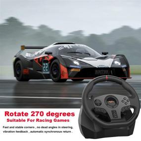 img 1 attached to 🎮 Enhanced PXN V900 Gaming Steering Wheel - 270/900° Rotation PC Racing Wheels with Linear Pedals, Joystick & Pedals for Xbox Series X,S, PS3, PS4, Xbox One, PC, Nintendo Switch, Android TV - Ideal Christmas Gifts