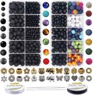 eutenghao 810pcs color lava rock beads stone chakra beads spacer beads kit with volcanic gemstone crystal string for diffuser essential oils yoga bracelets diy jewelry making supplies (4mm, 6mm, 8mm) - enhanced seo logo