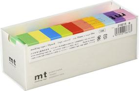 img 1 attached to 🎨 MT Washi Masking Tapes, Pack of 10, Vibrant Colors (MT10P003)(Imported from Japan)