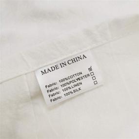 img 1 attached to 🛏️ Softta 2Pcs 20x36 Pillowcase: Ruched Ruffles & Chic Bowknot Design | White 100% Washed Cotton | King/Cal King Size | Decorative Pillow Shams (NO Comforter NO Filling)