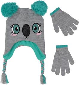 img 4 attached to 🧶 Cozy Girls Knitted Animal Beanie: Perfect Winter Accessory for Cold Weather