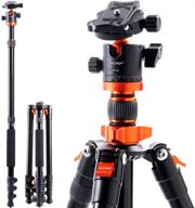 📷 k&f concept sa254m1: lightweight dslr camera tripod with aluminum detachable monopod - perfect for travel & work logo