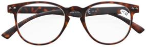 img 3 attached to 👓 Eyekepper Round Full Coverage Ultrathin Flex Frame Reading Glasses Tortoise +1.5 Strength