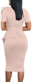 img 2 attached to 👗 Lagshian Women's Clothing: Peplum Bodycon Sleeve Fashion Suiting & Blazers