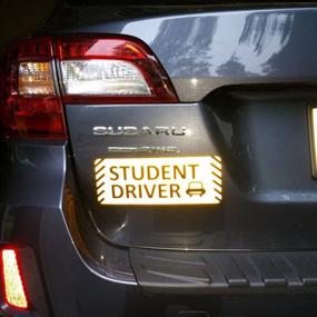 img 1 attached to 🚸 TOTOMO™ Student Driver Magnet Sticker: Ensuring Occupational Health & Safety for Students!