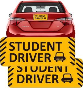 img 4 attached to 🚸 TOTOMO™ Student Driver Magnet Sticker: Ensuring Occupational Health & Safety for Students!