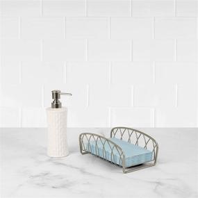 img 2 attached to Spectrum Diversified Twist Guest Holder: Modern Décor for Bathrooms, Small Size, Satin Nickel, Ideal for Rectangular Disposable Towels