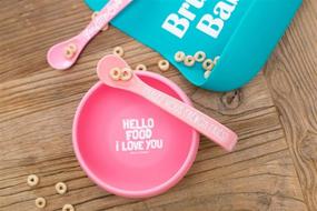 img 3 attached to 🍼 Bella Tunno Silicone Baby Spoon 2 Pack - Ideal for Babies & Toddlers - Teething & Gentle on Gums - Wonder Spoons - Feed Me/Baby Got Snacks