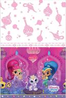 shimmer and shine plastic table cover - american greetings party supplies, 1-count logo