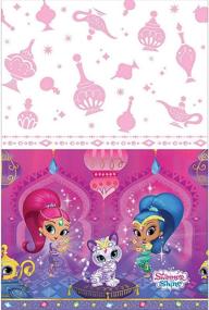 img 3 attached to Shimmer and Shine Plastic Table Cover - American Greetings Party Supplies, 1-Count