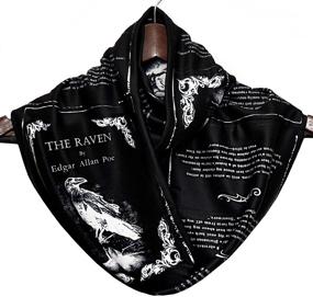 img 4 attached to Edgar Allan Raven Infinity Scarf
