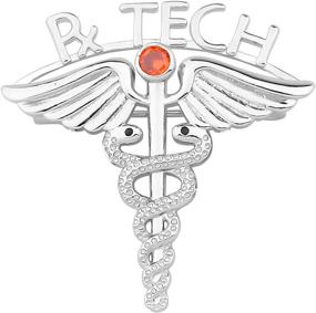 img 4 attached to 💊 Брошь Zuo Bao Pharmacist Jewelry Rx Tech: символический подарок для врачей и медсестер