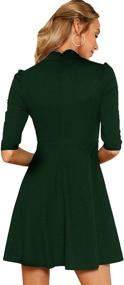img 3 attached to Floerns Women's Flare Dress: Elegant Black Fashion for Women's Clothing, Suiting & Blazers