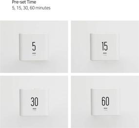 img 3 attached to ⏲️ mooas Multi Cube Timer/Rotating Timer, Easy Operation, Clock & Timer (White)