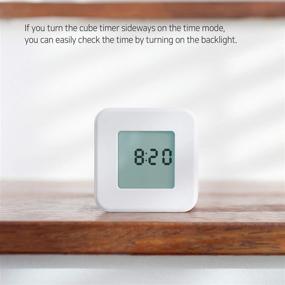 img 1 attached to ⏲️ mooas Multi Cube Timer/Rotating Timer, Easy Operation, Clock & Timer (White)