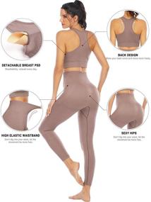 img 1 attached to Stretchy Women's Seamless Leggings for Workout and Everyday Wear in Lingerie, Sleep & Lounge