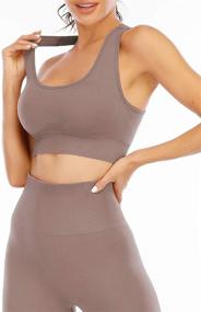 img 3 attached to Stretchy Women's Seamless Leggings for Workout and Everyday Wear in Lingerie, Sleep & Lounge