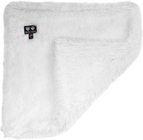 img 2 attached to 🐾 BESSIE AND BARNIE Snow White Luxury Shag Ultra Plush Faux Fur Pet Blanket: Super Soft Reversible Comfort for Dogs, Cats, Puppies (Multiple Sizes)