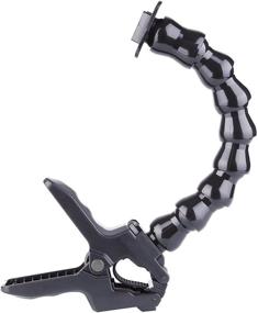 img 3 attached to 📷 D&F Jaws Flex Clamp Mount and 360° Goose Neck Arm - GoPro Hero 8/7/6/5/4/(2018), DJI OSMO Action, SJCAM, YI Camera Accessories