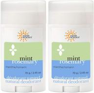 🌿 refreshing and chemical-free: earth science all-natural mint and rosemary deodorant (2pk, 2.45 oz.) logo