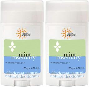 img 4 attached to 🌿 Refreshing and Chemical-Free: EARTH SCIENCE All-Natural Mint and Rosemary Deodorant (2pk, 2.45 oz.)