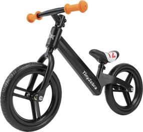 img 4 attached to Adjustable Seat Balance Bike for 2-5 Year Old Kids, 12 inch Toddler Training Sport Bike, Lightweight, No Pedal, for Boys and Girls