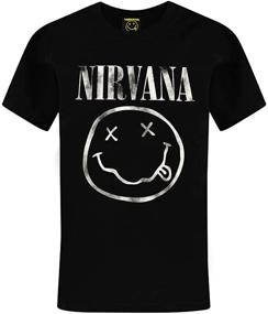 img 4 attached to Nirvana Smiley T Shirt 11 12 Years