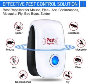 img 3 attached to 🐭 Merratric 6 Pack Electronic Ultrasonic Pest Repellers - Indoor Plug in Pest Control Repellent for Mice, Cockroach, Spider, Ant, Mosquito, Bug, Insect - Ultrasonic Technology