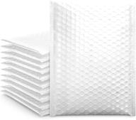 💌 fuxury small white bubble mailers 6x10 self-seal shipping bags 25 pack for small business & boutique логотип