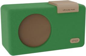 img 4 attached to 🎵 Простой музыкальный плеер SMPL в ретро стиле зеленого цвета с управлением одним касанием, аудиокнигами + MP3, высококачественным звуком, прочным деревянным корпусом, USB на 4 ГБ в комплекте с 40 ностальгическими хитами, поддержка в реальном времени.