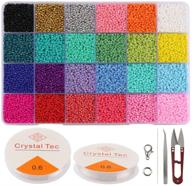 yochus 24000pcs glass seed beads: colorful 2mm craft beads kit for diy jewelry making logo