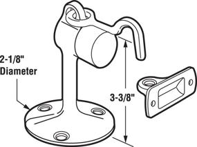 img 1 attached to Prime Line Products 4602 Holder Brushed