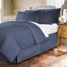 img 2 attached to 👖 Full Size Blue Jean Bed Skirt by Belles &amp; Whistles - 400 Thread Count