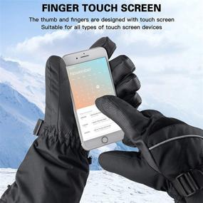 img 2 attached to 🧤 Stay Warm and Connected: CENGOY Heated Gloves for Men and Women - Adjustable Temperature, Touchscreen, Waterproof, Ideal for Outdoor Activities