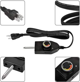 img 3 attached to Enhance Temperature Control: Stanbroil Adjustable Thermostat Probe Cord for Compatible Heating Elements