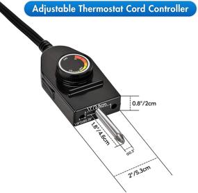 img 1 attached to Enhance Temperature Control: Stanbroil Adjustable Thermostat Probe Cord for Compatible Heating Elements