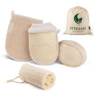 🌿 atteasay exfoliating scrubbers: eco-friendly and non-toxic skin care solution logo