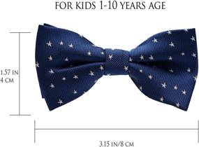 img 3 attached to Belluno Boys BowTies 8-Pack: Adjustable 👔 Pre-tied Bow-Ties for Kids, Children, and Toddlers