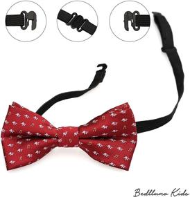 img 1 attached to Belluno Boys BowTies 8-Pack: Adjustable 👔 Pre-tied Bow-Ties for Kids, Children, and Toddlers