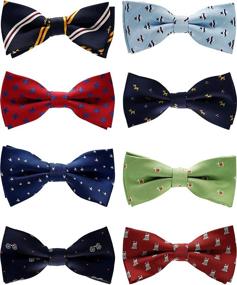 img 4 attached to Belluno Boys BowTies 8-Pack: Adjustable 👔 Pre-tied Bow-Ties for Kids, Children, and Toddlers