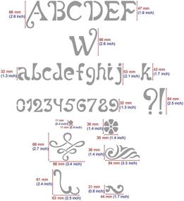 img 1 attached to Premium Aleks Melnyk #76 Metal Journal Stencils - 2 inch, Alphabet Letter Number kit, Stainless Steel (6PCS) – Ideal for Wood Burning, Pyrography, Engraving, Crafting, DIY