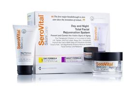 img 1 attached to 🌟 Serovital Day and Night Total Facial Rejuvenation System: Advanced Anti-Aging Skin Care Sets & Wrinkle Cream for Younger Looking Skin