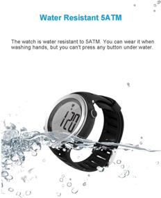 img 1 attached to ⌚ EZON Heart Rate Monitor Sports Watch with HRM Chest Strap - Waterproof, Stopwatch, Hourly Chime