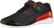 🏎️ puma unisex-child ferrari drift cat 8 hook and loop sneaker - sleek and secure footwear for easy comfort and style logo