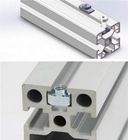 img 2 attached to 🔩 IEUYO 2020 Series T Nuts: High-Quality Aluminum Profile Accessories, 3 Sizes, 90 Pcs - Fast Shipping!