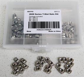 img 4 attached to 🔩 IEUYO 2020 Series T Nuts: High-Quality Aluminum Profile Accessories, 3 Sizes, 90 Pcs - Fast Shipping!