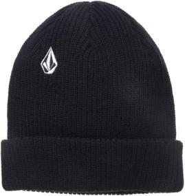 img 1 attached to 🎩 Black Volcom Boys' Stone Beanie - Optimized Accessories for Boys